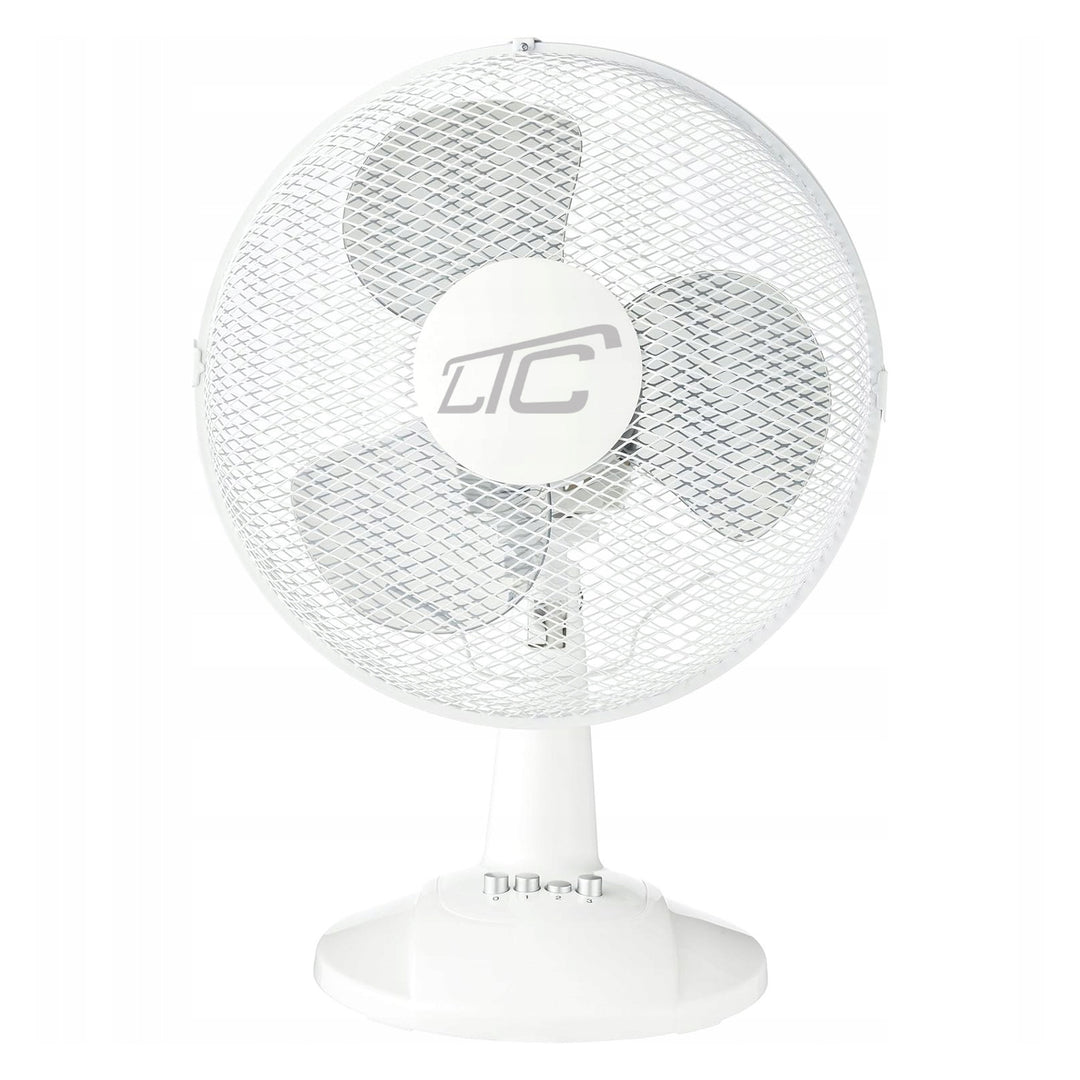 LTC bureauventilator, oscillerend, hoek verstelbaar, 38W, wit, LXWT20