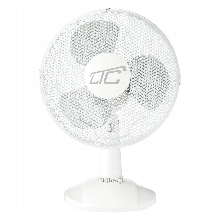 LTC bureauventilator, oscillerend, hoek verstelbaar, 38W, wit, LXWT20