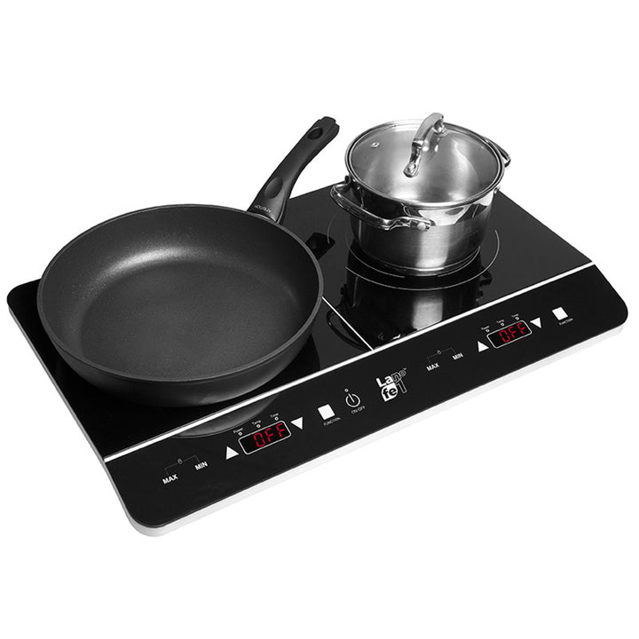 Lafe inductiekookplaat, elektrisch, draagbaar, 3500W, dubbel, CIY 002
