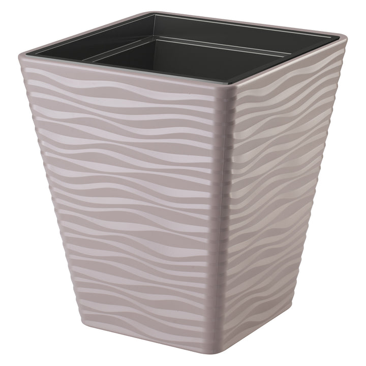 Sahara Dunes boîtier carré 35 cm gris beige plastique