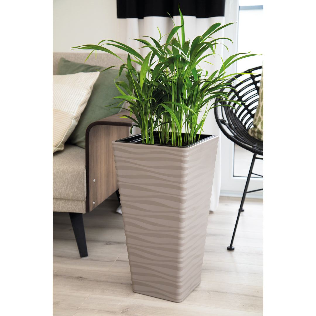 Sahara Dunes Slim square 30 cm boîtier gris-beige pour l'intérieur et l'extérieur