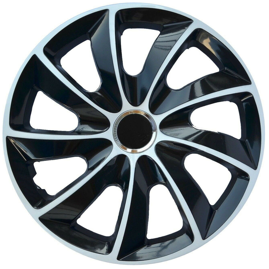 Universele wieldop 14" NRM Stig Extra zwart en wit 1 stuk