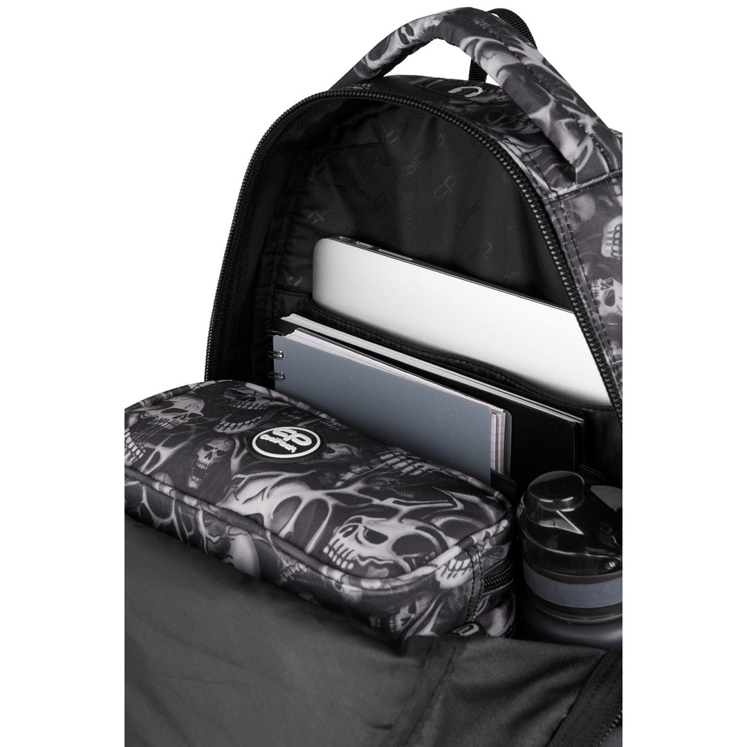 CoolPack Sac à dos pour jeunes avec têtes de mort, spacieux, confortable F024721