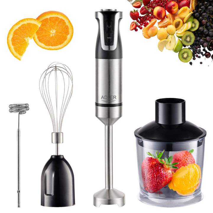 Mixeur plongeant Adler, 20 vitesses, 1800W, fonction Turbo, AD 4627