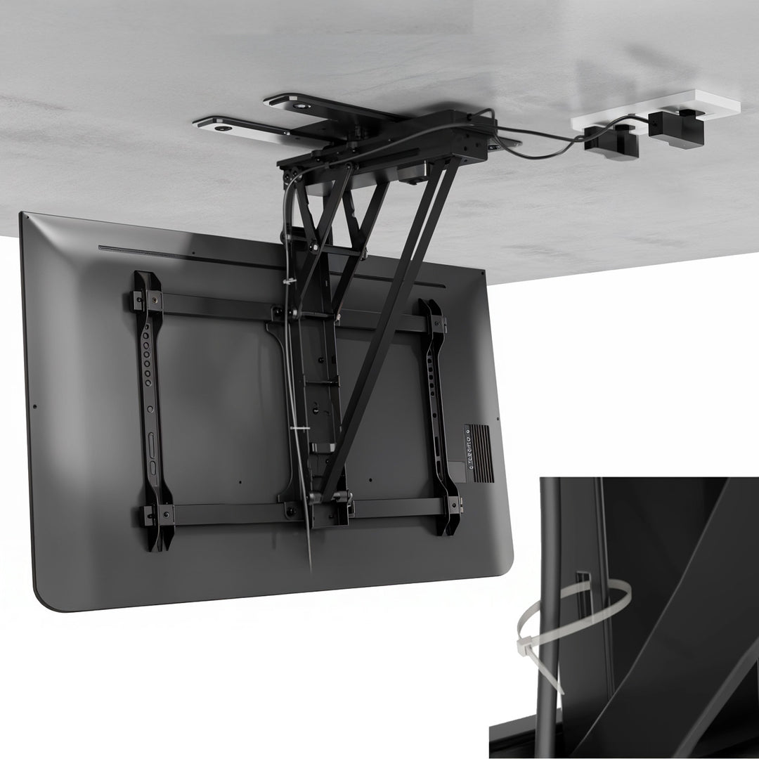 Support électrique Maclean pour TV, support TUYA, max VESA 600x400, 90st swivel, 32"-75", 35kg, MC-490