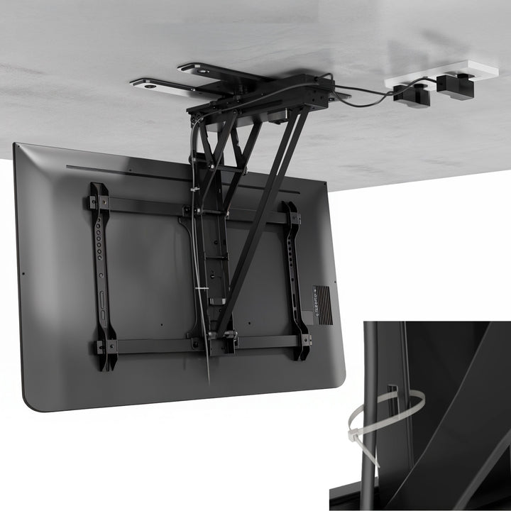 Support électrique Maclean pour TV, support TUYA, max VESA 600x400, 90st swivel, 32"-75", 35kg, MC-490