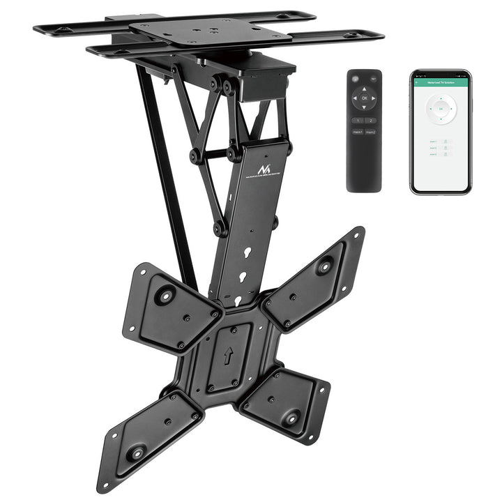 Support électrique Maclean pour TV, support TUYA, max VESA 600x400, 90st swivel, 23"-65", 30kg, MC-491