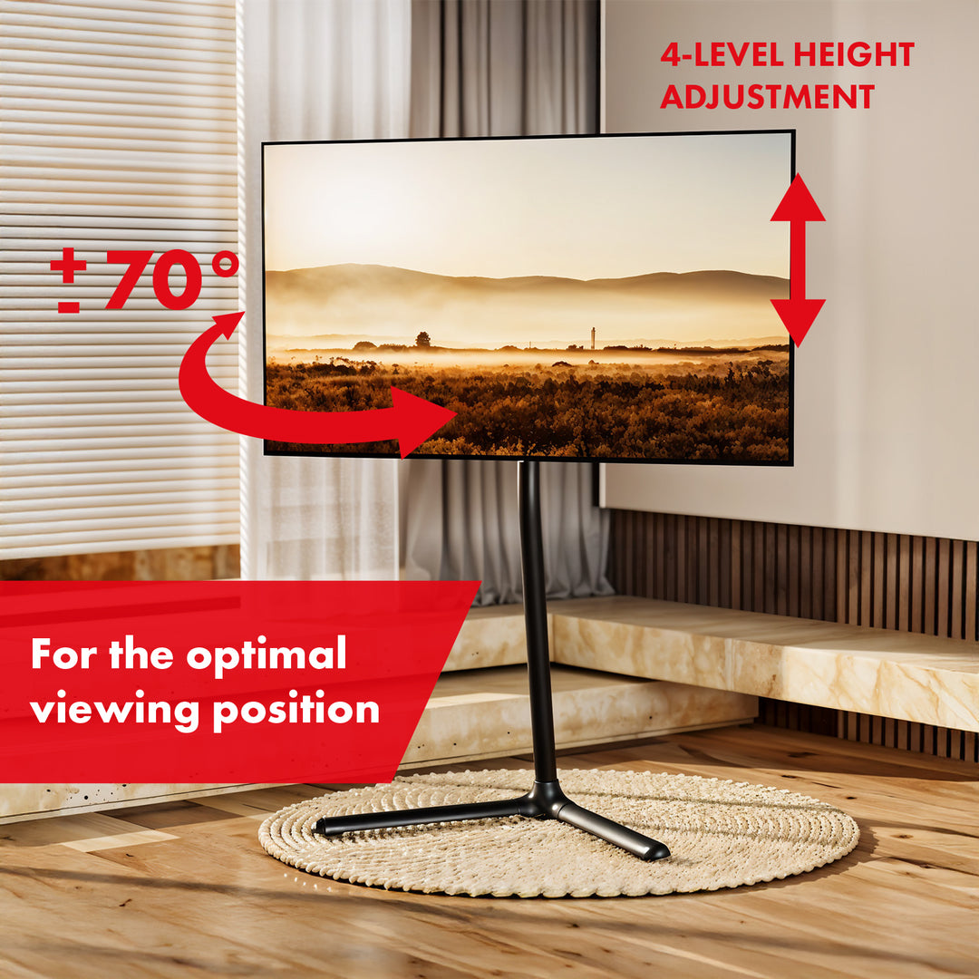 Support de sol Maclean pour TV, 32-70", max. VESA 400x400, max. 40kg, MC-494