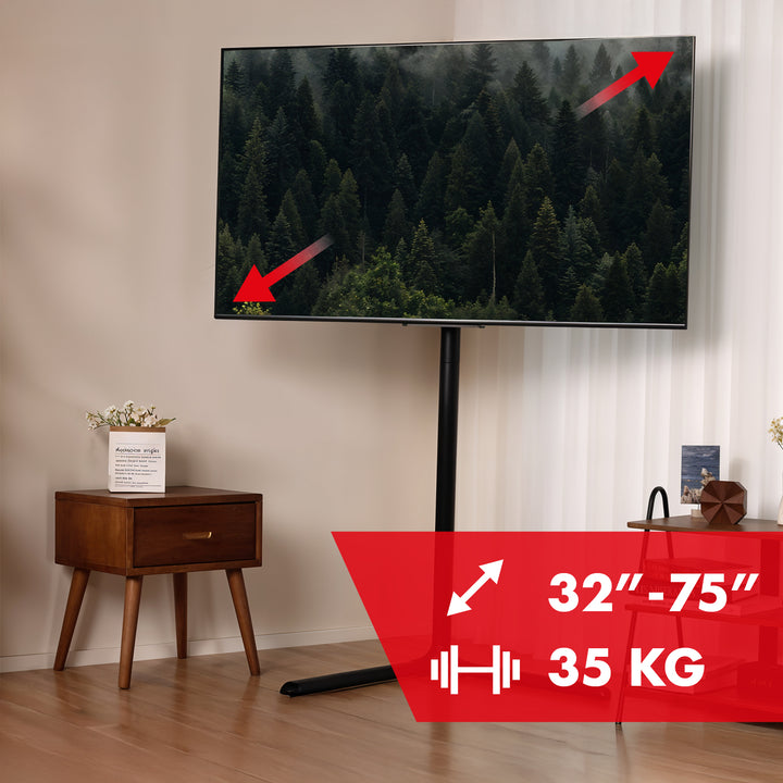 Support de sol Maclean pour TV, 32-70", max. VESA 400x400, max. 40kg, MC-494