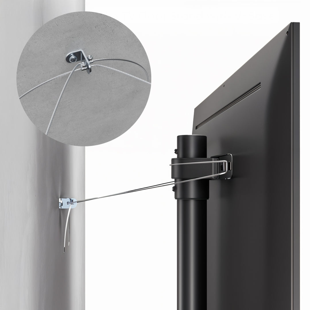 Support de sol Maclean pour TV, 32-70", max. VESA 400x400, max. 40kg, MC-494