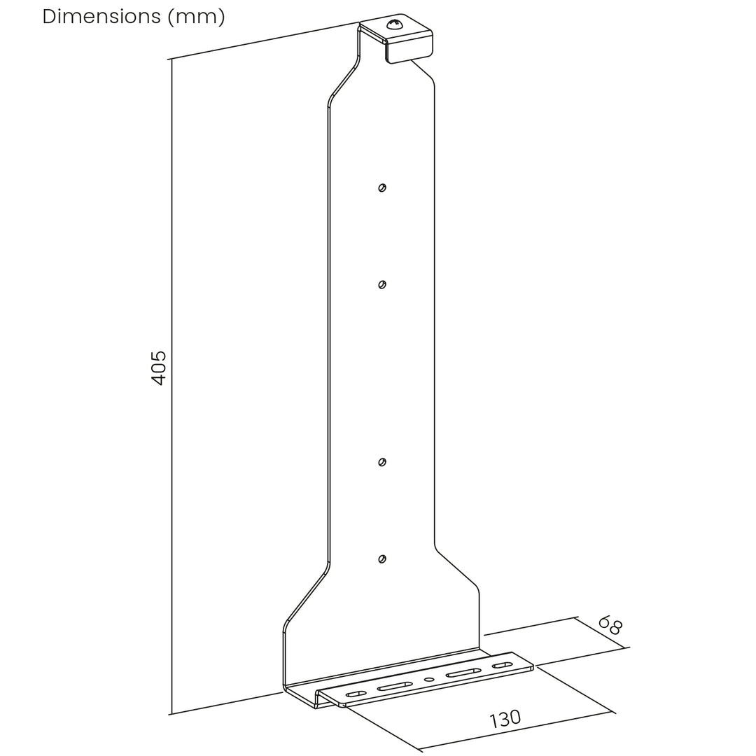 Support mural blanc pour console Playstation 5, 10kg max, NanoRS RS180
