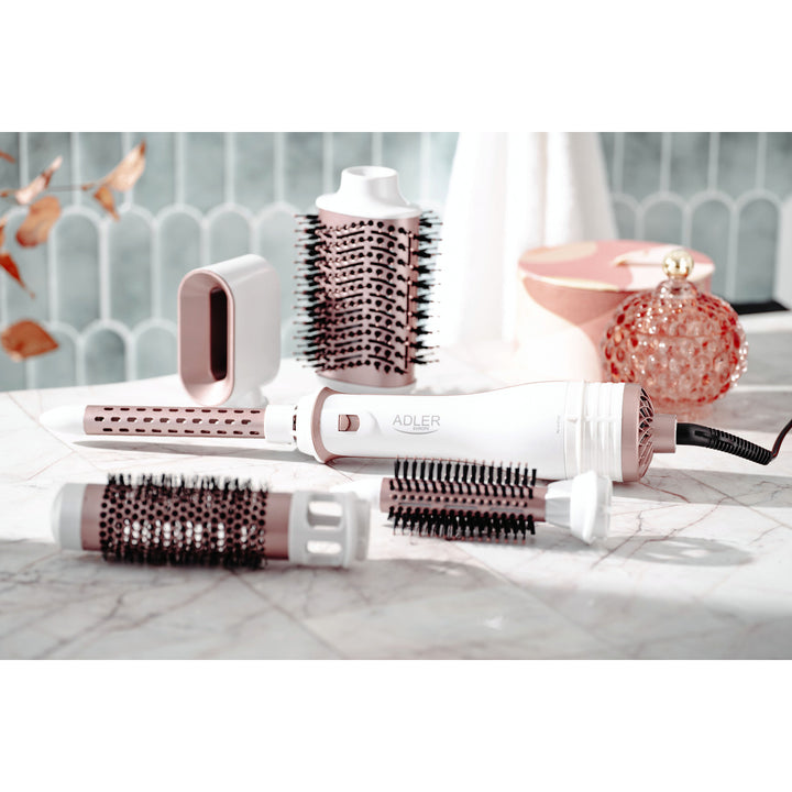 Fer à boucler/séchoir Adler 5-en-1, 1200W, 5 accessoires, AD 2027