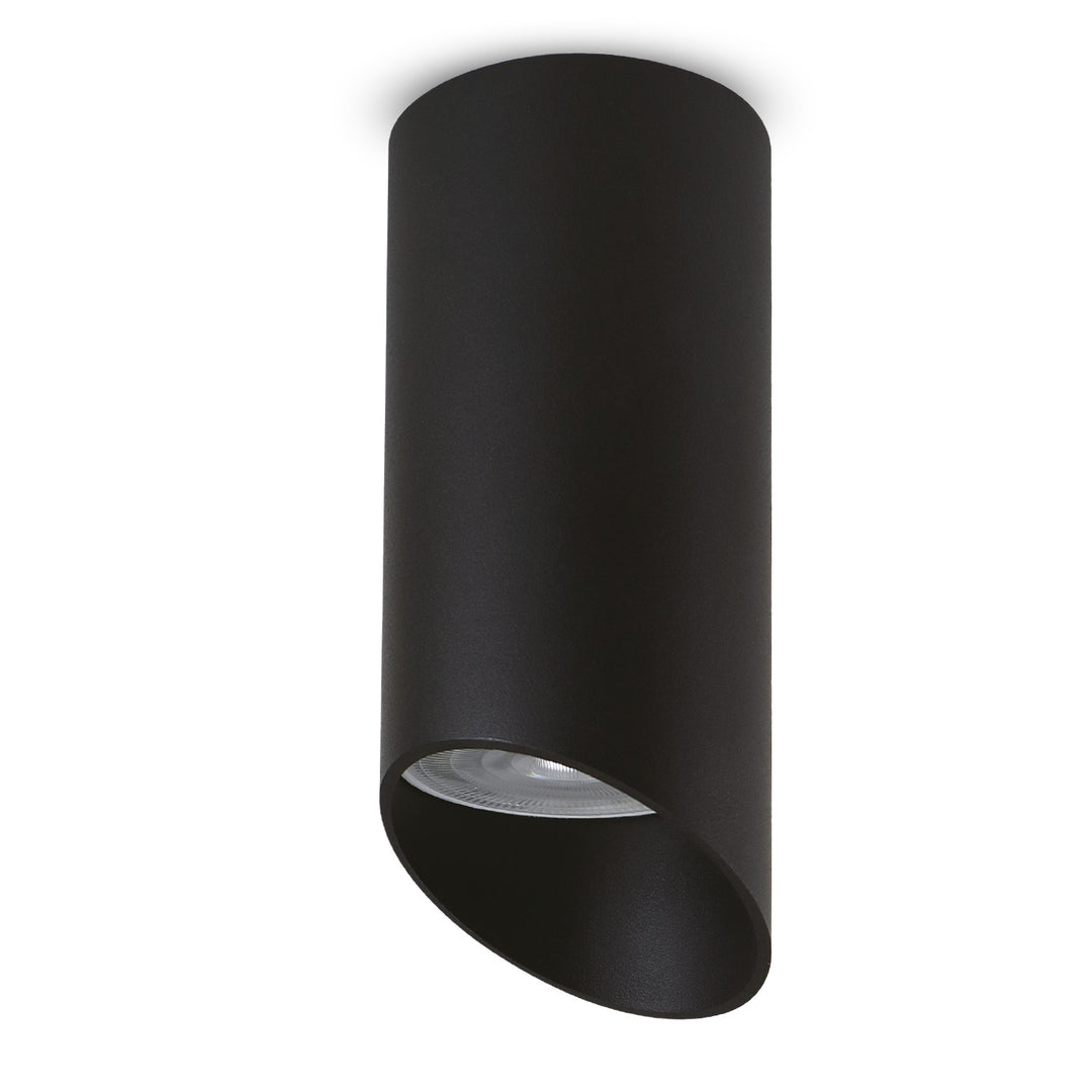 Maclean luminaire/tube apparent, spot, rond, aluminium, GU10, 55x130mm, noir, MCE360 B