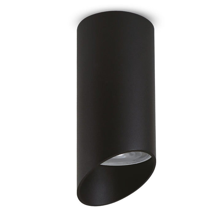 Maclean luminaire/tube apparent, spot, rond, aluminium, GU10, 55x130mm, noir, MCE360 B