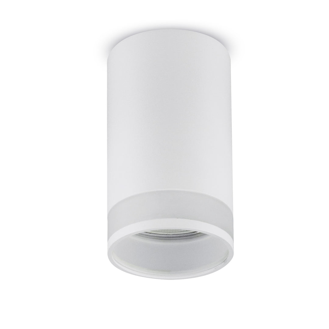 Maclean luminaire/tube apparent, spot, rond, aluminium, GU10, 55x105mm, blanc, MCE361 W