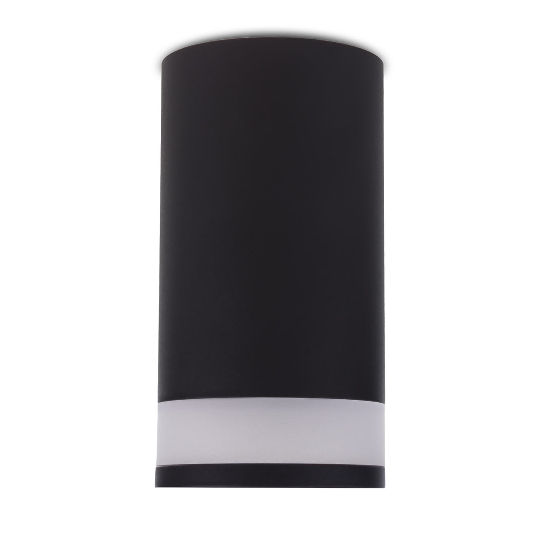 Maclean luminaire/tube apparent, spot, rond, aluminium, GU10, 55x105mm, noir, MCE361 B