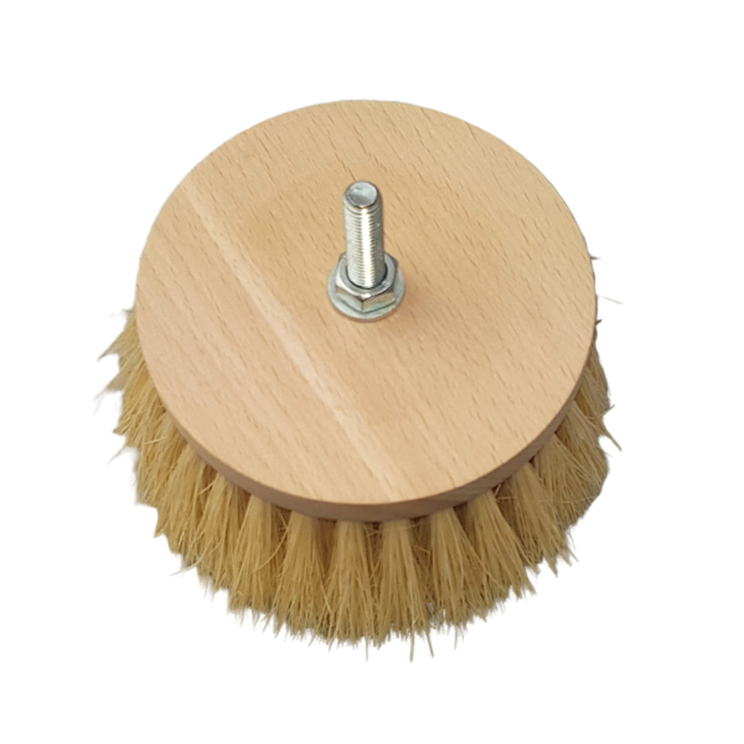 Brosse à cirer Starmann, pour perceuse, bois de hêtre, fibre de tampico, SDWM