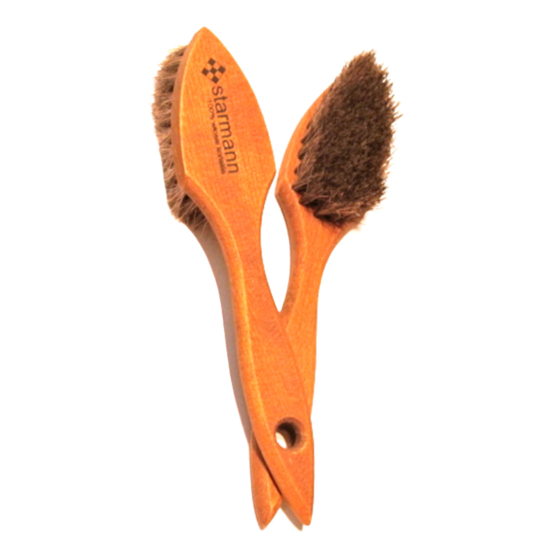 Brosse à chaussures Starmann, pour l'application de cirage, marqueur, crin de cheval, LUX