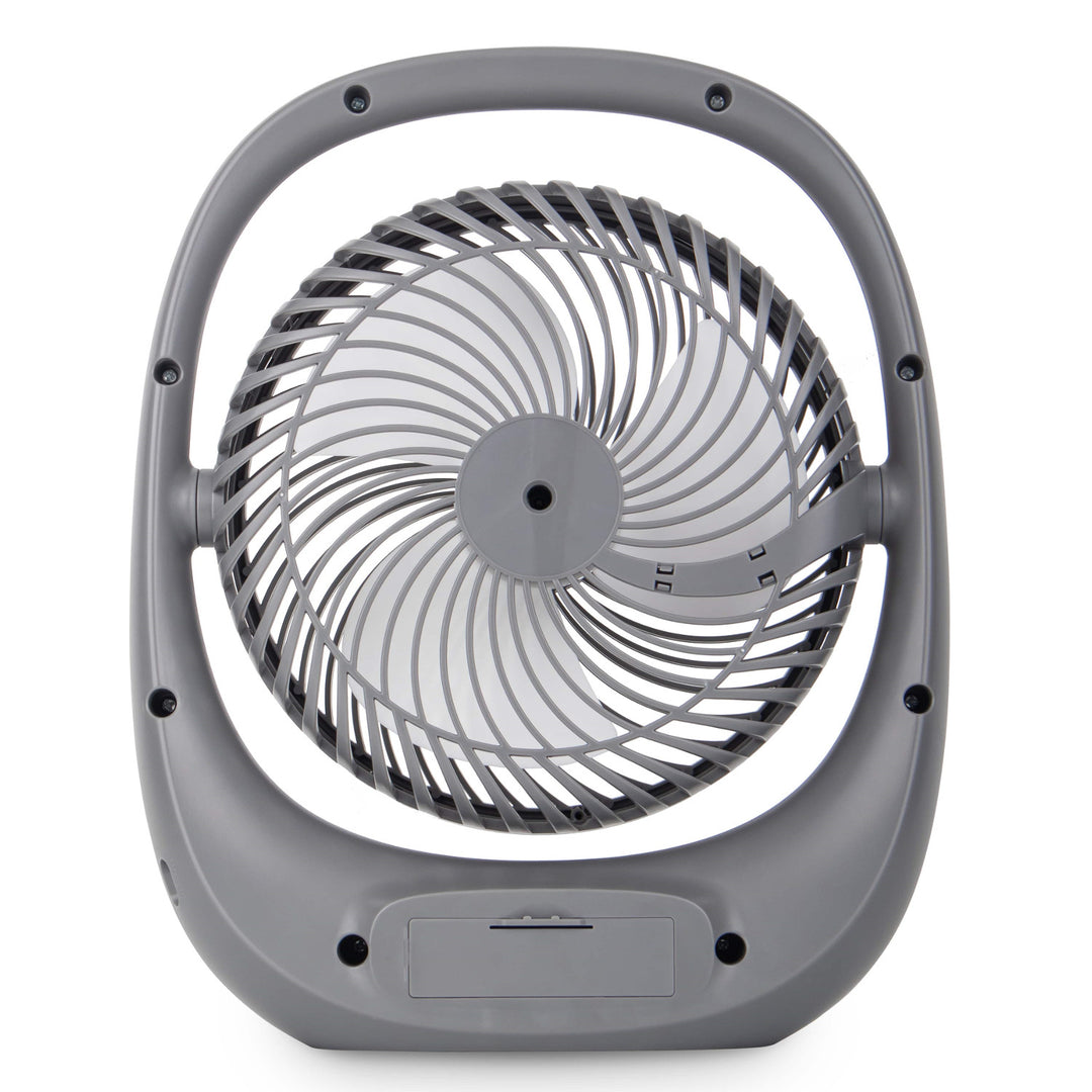 Blaupunkt ventilator, draagbaar, oplaadbaar 1800 mAh, USB, 3 snelheden, grijs, APF301