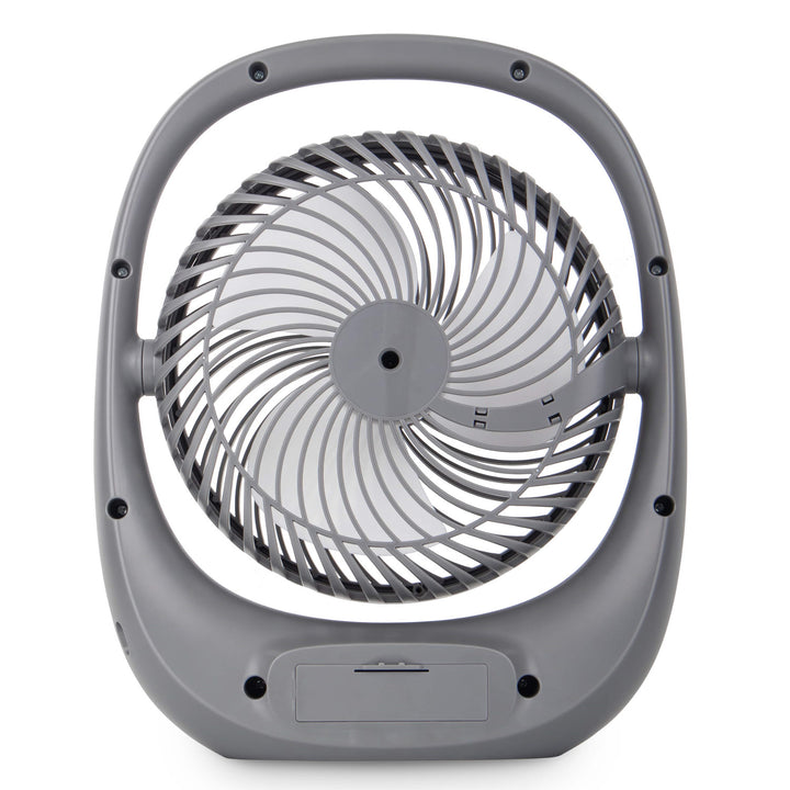Blaupunkt ventilator, draagbaar, oplaadbaar 1800 mAh, USB, 3 snelheden, grijs, APF301