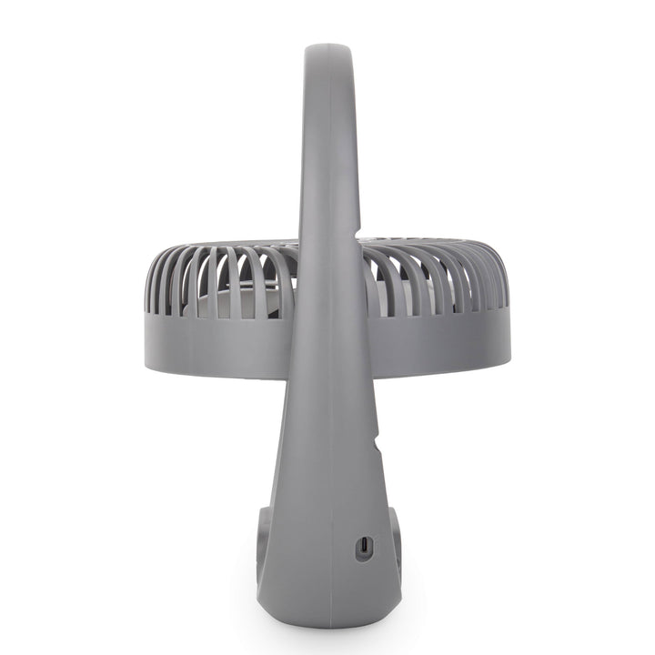 Blaupunkt ventilator, draagbaar, oplaadbaar 1800 mAh, USB, 3 snelheden, grijs, APF301