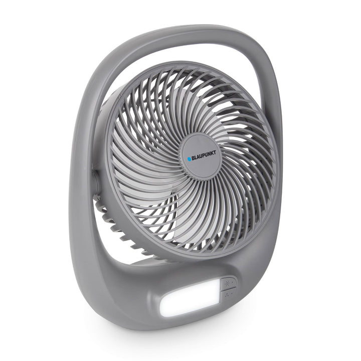 Blaupunkt ventilator, draagbaar, oplaadbaar 1800 mAh, USB, 3 snelheden, grijs, APF301