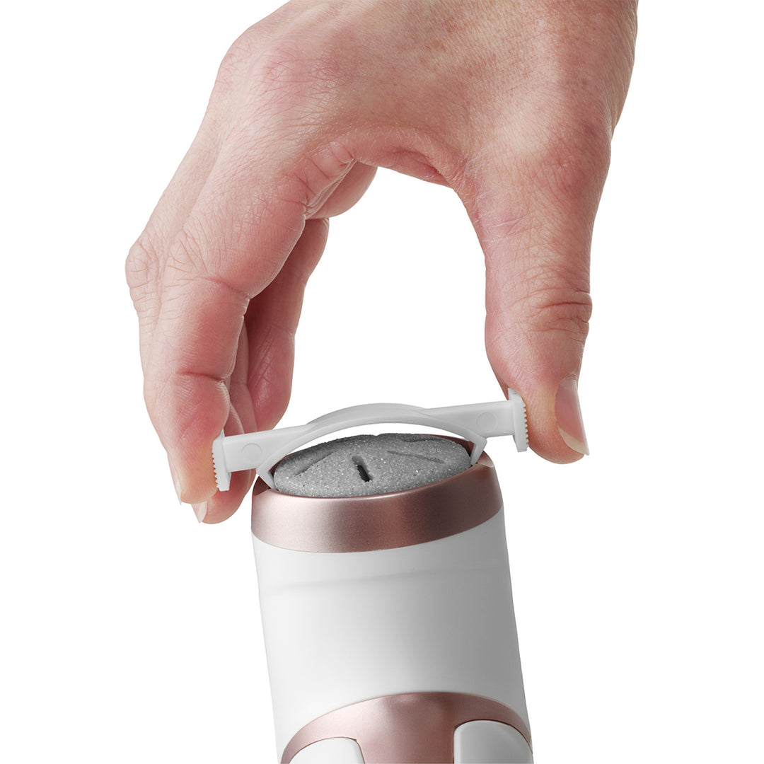 Concept elektrische vijl voor hakken, 3 pads, oplaadbaar, wit, PN3000