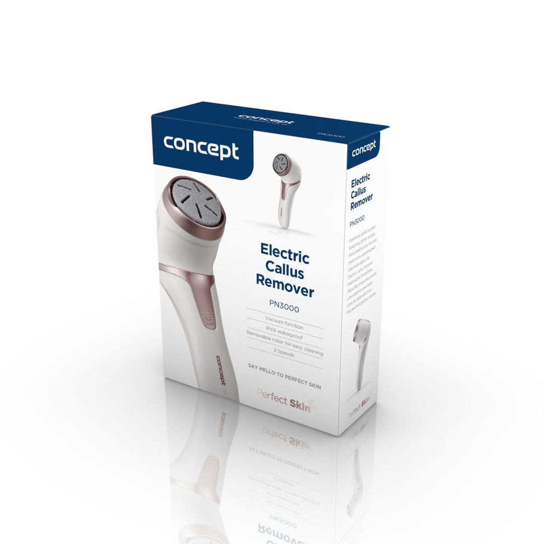Concept elektrische vijl voor hakken, 3 pads, oplaadbaar, wit, PN3000