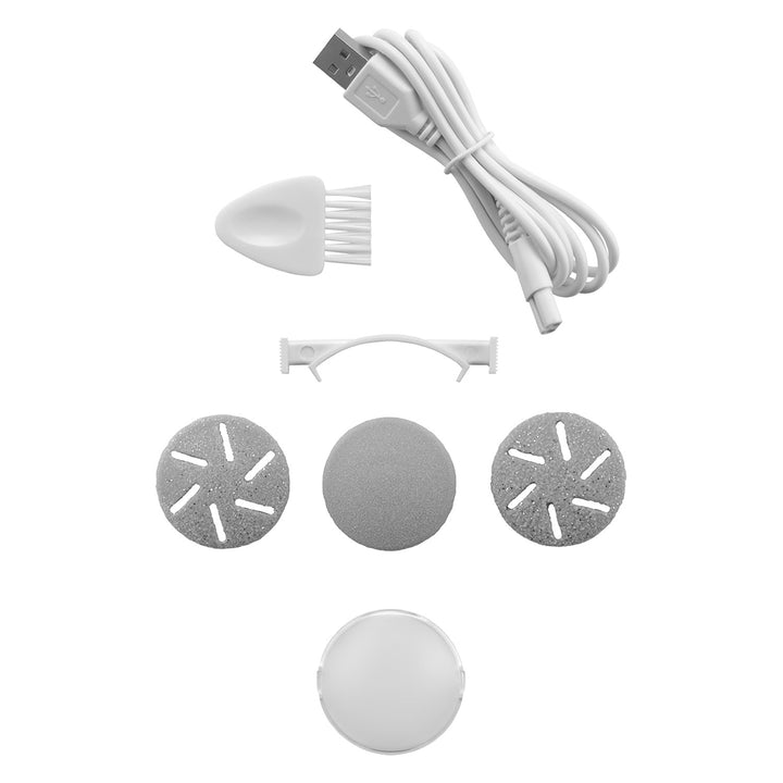 Concept elektrische vijl voor hakken, 3 pads, oplaadbaar, wit, PN3000