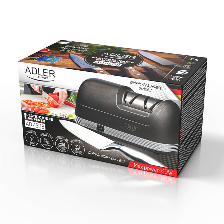 Aiguiseur électrique Adler, puissance 60 W, système à 2 niveaux AD 4508