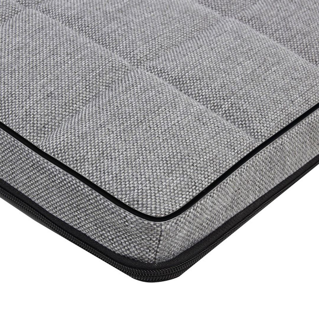 Matelas Mestizo pour chien, 65x50 cm, gris clair, Leon Checked MLCH-5-GRA-B-S