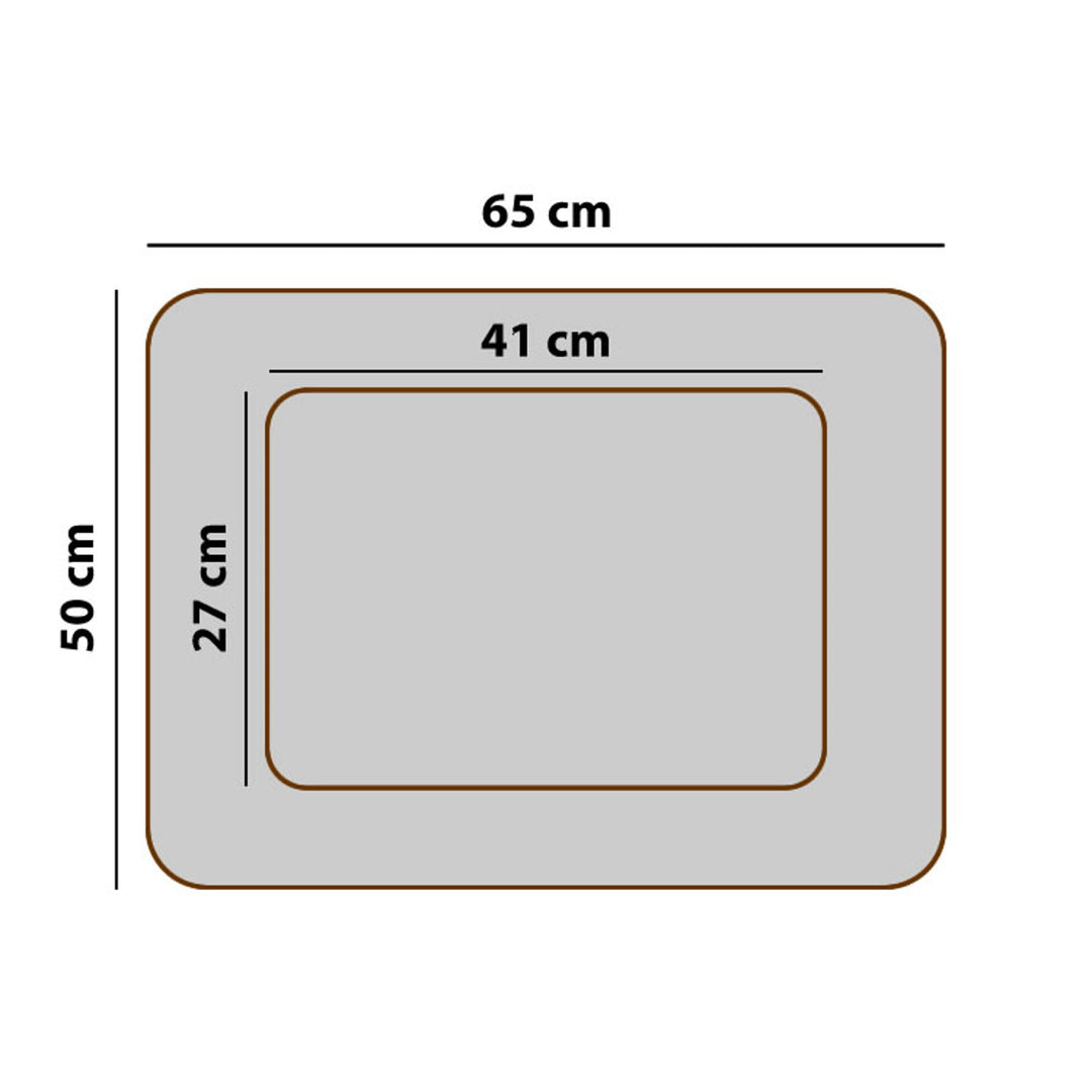 Mestizo hol, orthopedisch, 65x50cm, bruin, Mallorca SMO-BRO-B-1