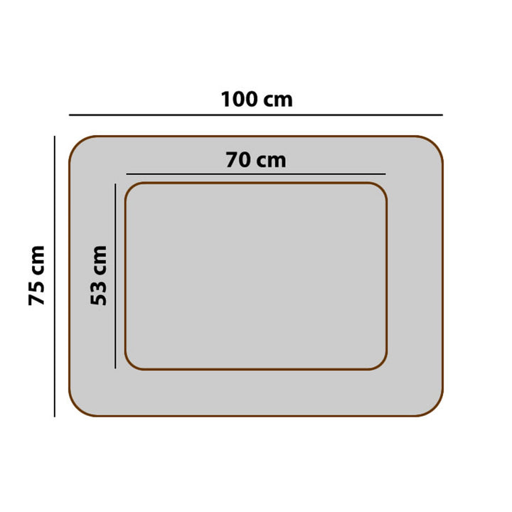 Antre mestizo, orthopedisch, 100x75cm, beige, Mallorca SMO-BEI-B-3