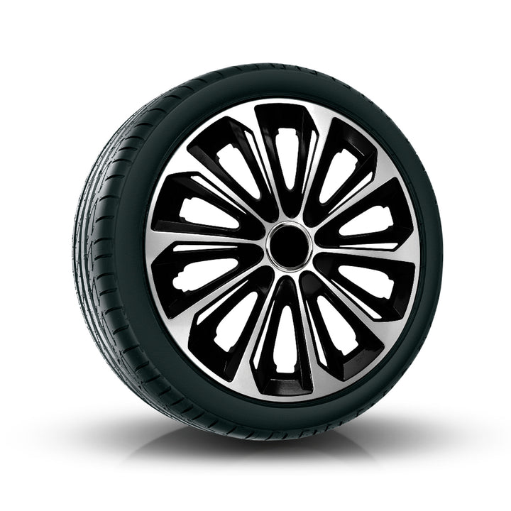 Universele wieldop 15" NRM Extra Strong zilver/zwart 1 stuk