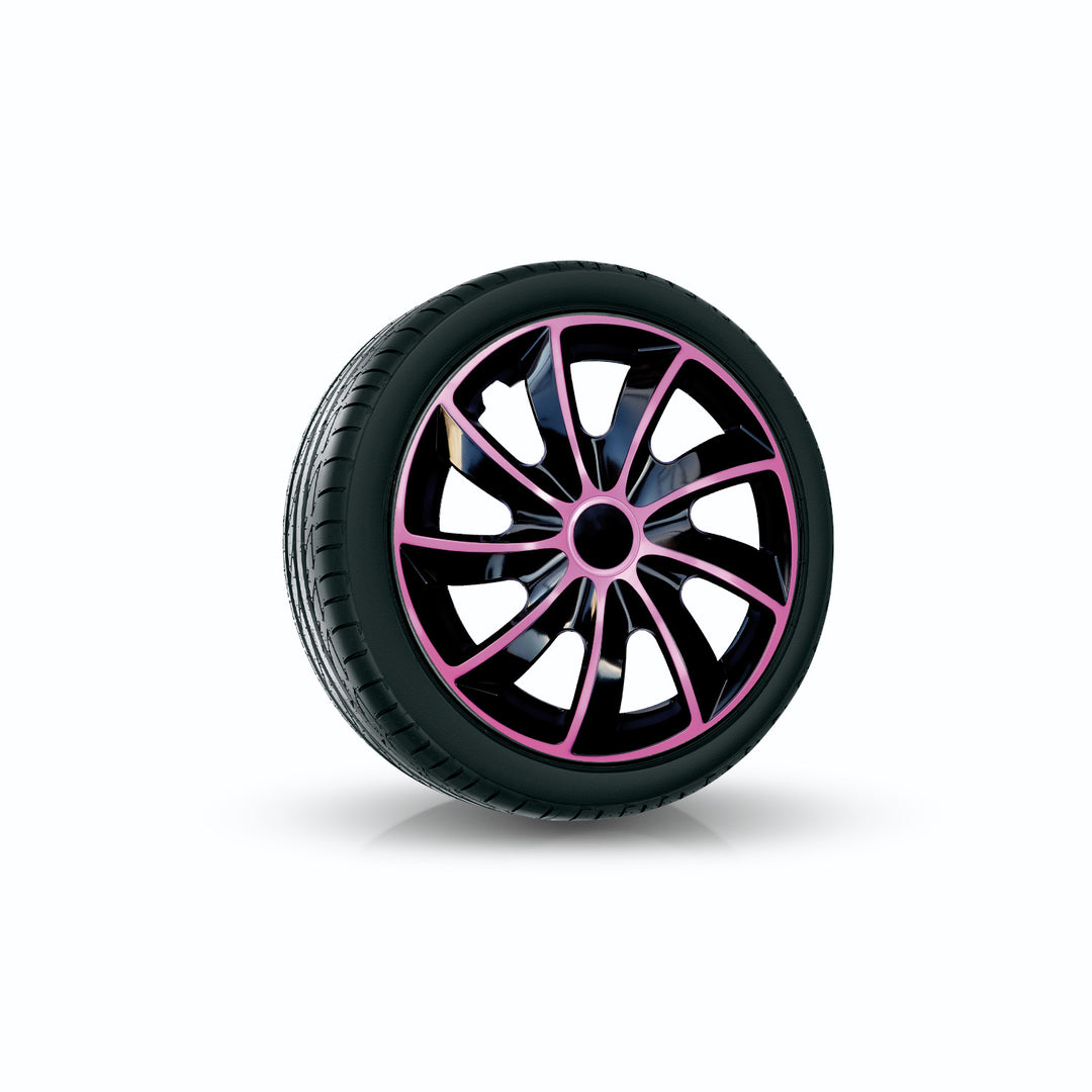 Enjoliveur universel 14" NRM Quad Bicolor noir/rose 1 pièce