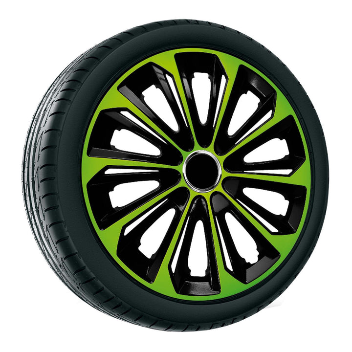 Enjoliveur universel 14" NRM Extra Strong vert/noir 1 pièce