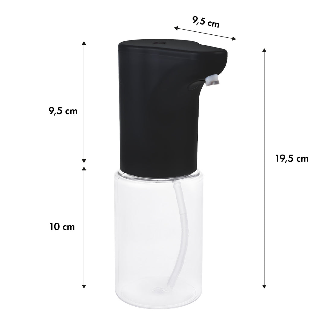 Distributeur automatique Promedix, distributeur de savons liquides, désinfectants liquides, 300ml, 4xAA, noir, PR-540 B