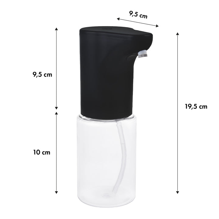 Distributeur automatique Promedix, distributeur de savons liquides, désinfectants liquides, 300ml, 4xAA, noir, PR-540 B