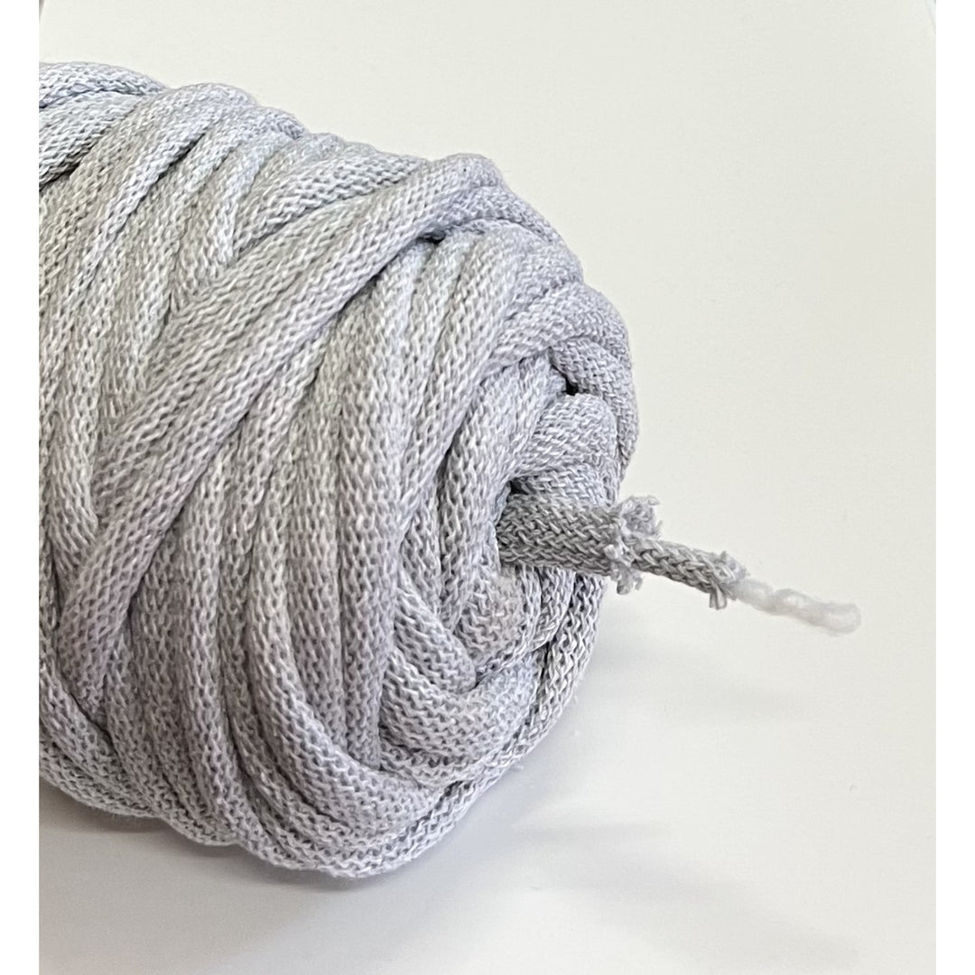 WAS, cordon en coton avec âme en polyester, tressé, 9mm, 50m, gris