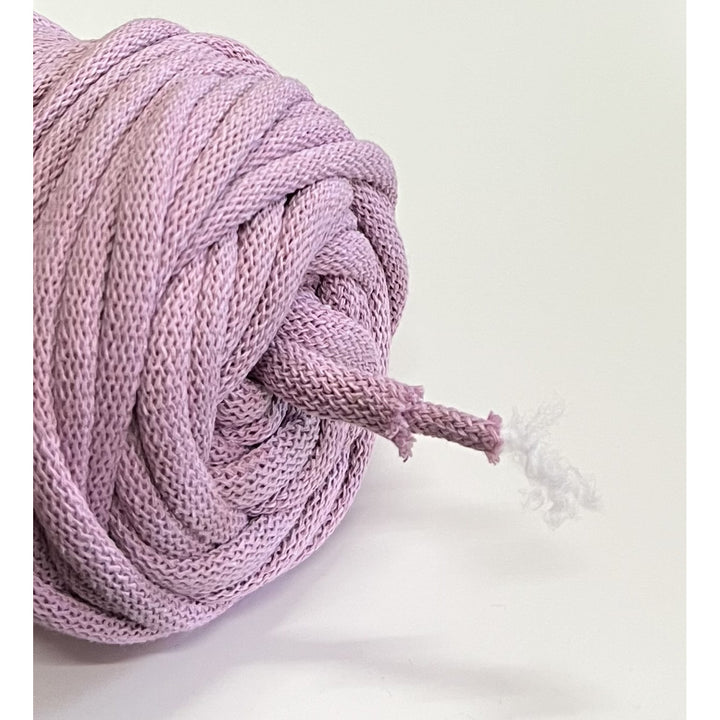 WAS, cordon en coton avec âme en polyester, tressé, 9mm, 50m, rose sale