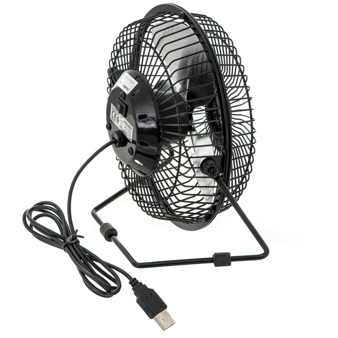 Ventilateur de bureau Mesko, diamètre 15 cm, alimentation USB, oscillation verticale, MS 7322