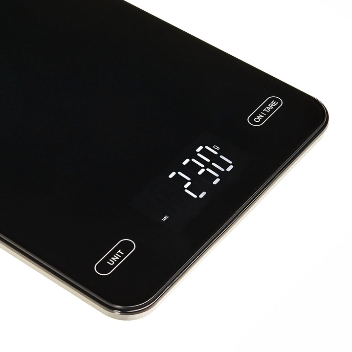 Balance de cuisine, Adler, noire, 10 kg, rechargeable par USB, AD 3177