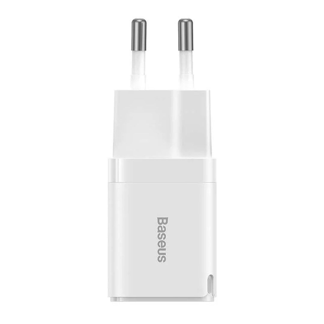 Chargeur secteur rapide Baseus, 30W, USB-C, blanc, GaN3