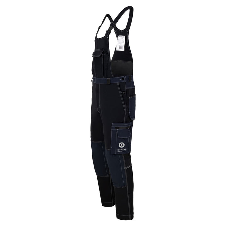 Salopette Avacore, stretch, cordura, noir et bleu marine, taille 48, Avaflex