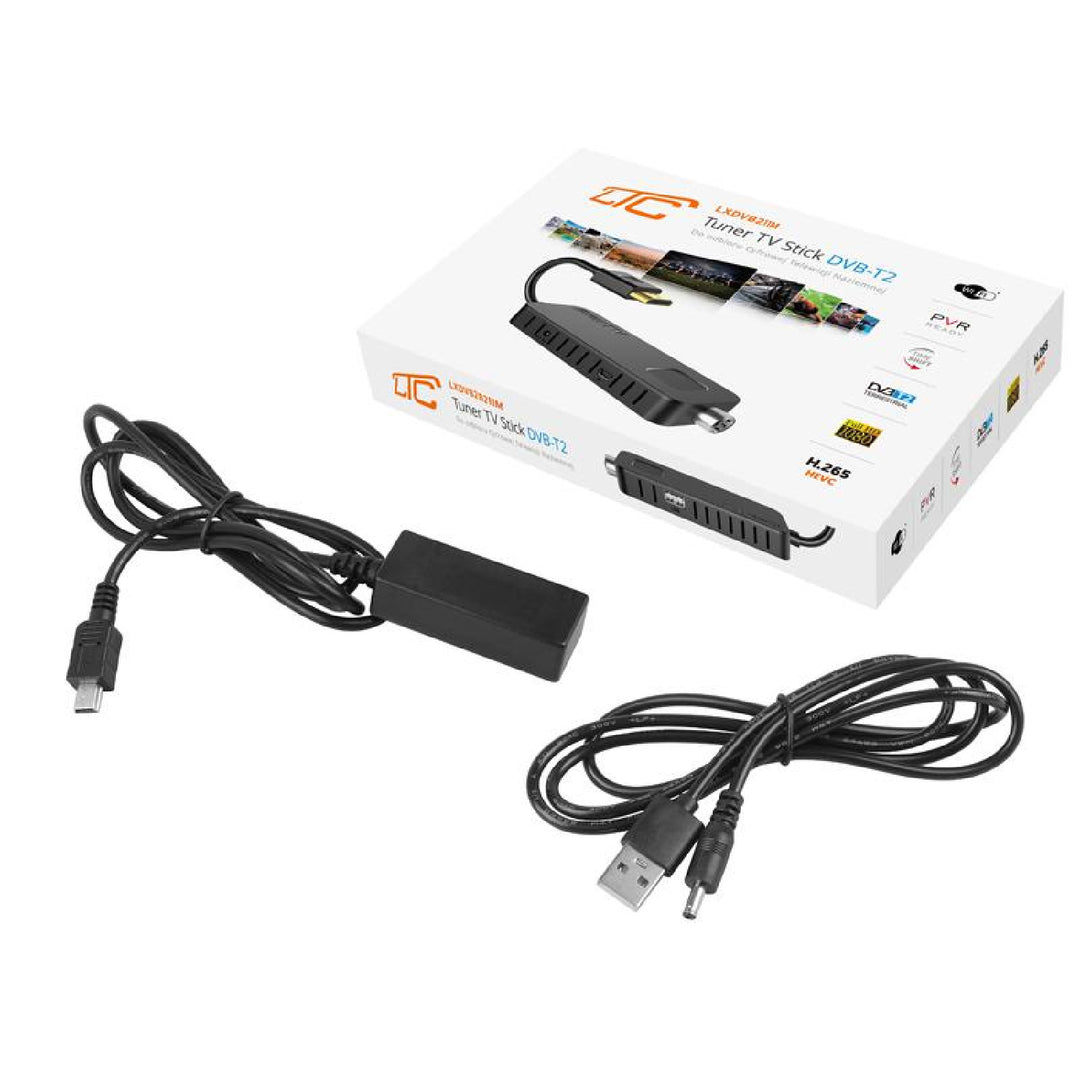 TV STICK DVB-T2 LTC-tuner voor terrestrische TV LTC DVB211M