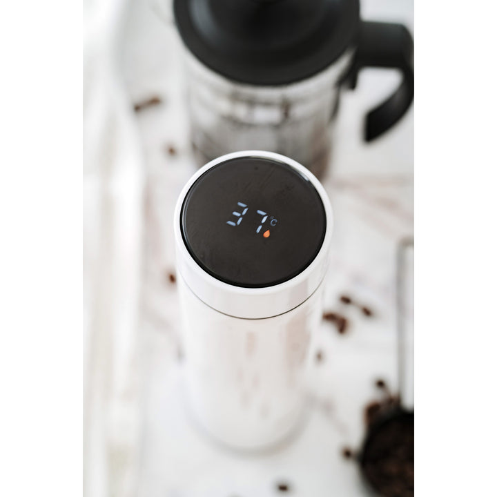 Thermos Adler, écran tactile LED, capacité 473 ml, couleur blanche, AD 4506