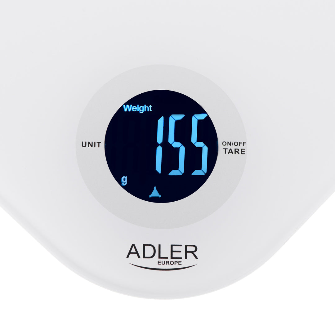 Adler keukenweegschaal, gehard glas, LCD-display, tot 10 kg, AD 3180