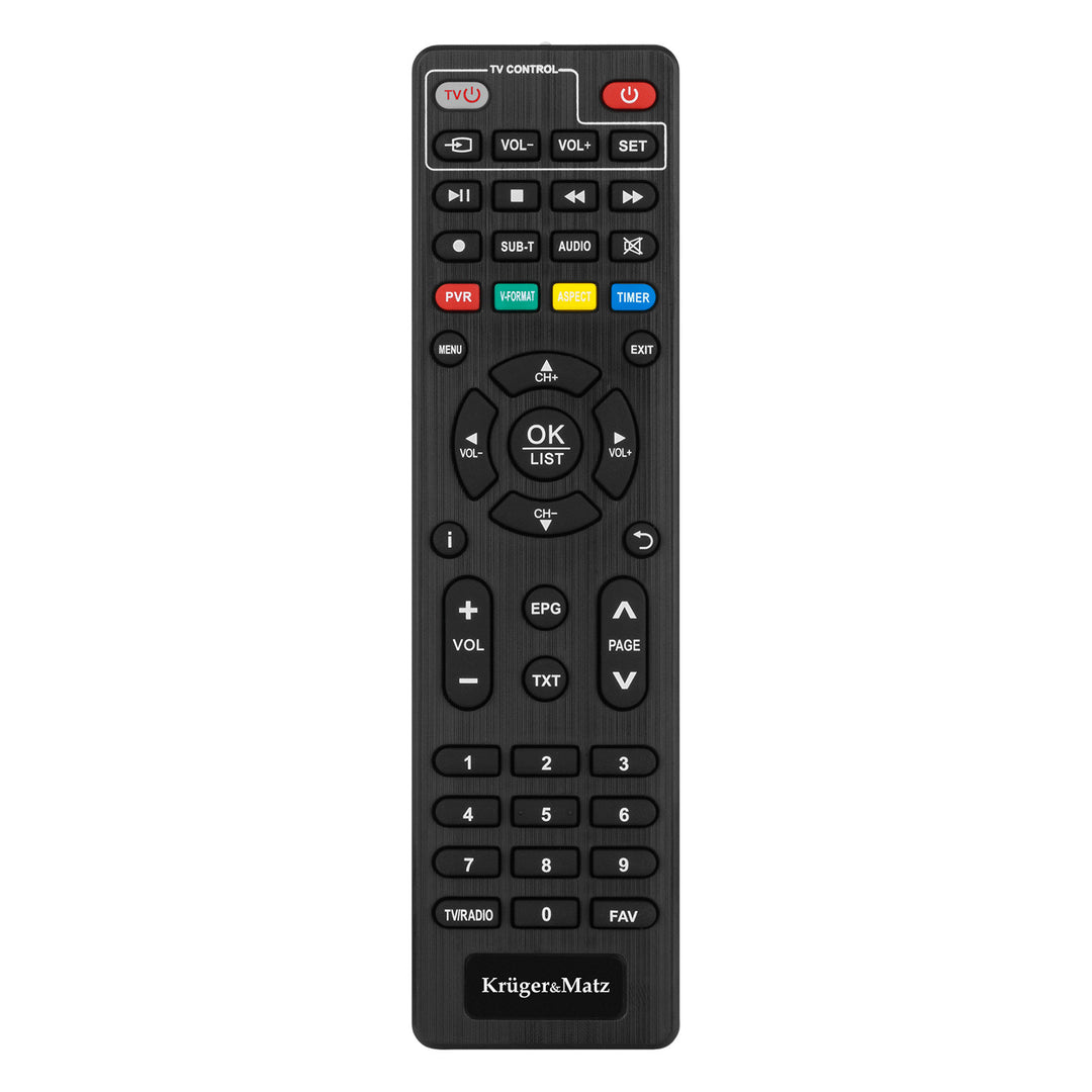 Tuner-décodeur DVB-T2 KM0550D H.265 HEVC EPG PVR Timeshift Kruger&Matz