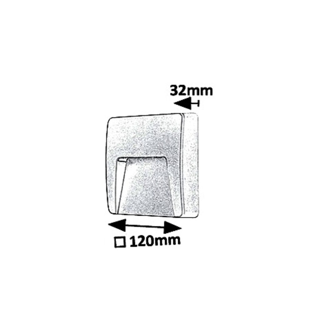 Applique Rabalux, extérieur, IP65, LED 3W, blanc, Trento