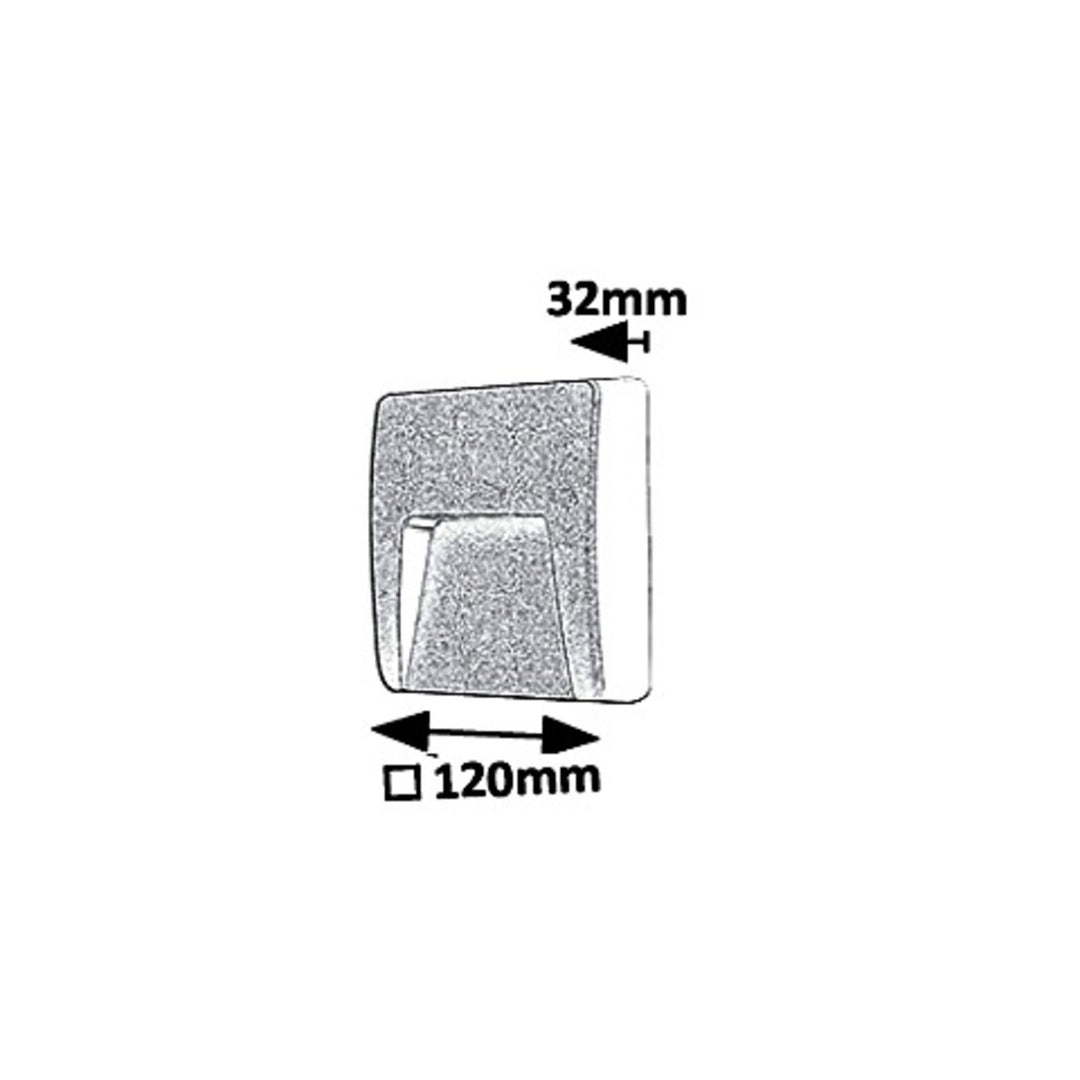 Rabalux wandlamp, buiten, IP65, LED 3W, antraciet, Trento